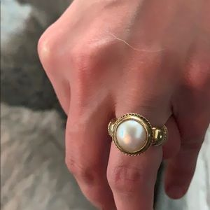 Mabe Pearl ring in 18kt gold